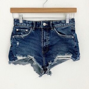 Zara Cut Off Denim Shorts, Size 4